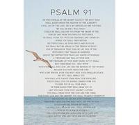 QMKADFQXF “I Dwell in the Secret Place” - Psalm 91 Canvas Print, Comforting Scripture Wall-Art, Framed Gift for Believers, Home or Church Decor(Unframed,16x24inch(40x60cm))