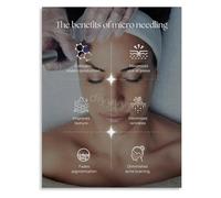 QMKADFQXF Microneedling Skincare Information Canvas Poster Art Educational Wall Decor for Beauty Salon Inspiration(Unframed,16x24inch(40x60cm))