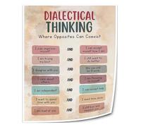 QMKADFQXF Wisdom and Perspective Wall-Art Featuring Dialectical Thinking for Library Office and Living Room(Framed,16x24inch(40x60cm))
