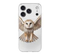 QMKFWT A Barn Owl Phone Case for Phone 17, TPU Anti-Yellowing Scratch Resistant, Slim Shockproof Cover with Precise Cutouts, Supports Wireless Charging Phone Case for Phone 17