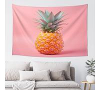 QMKFWT A Pineapple Tapestry Aesthetic Wall Hanging Tapestries 60'' x 40'' Boho Tapestries Vertical Wall Art Decorative Funny Vintage Poster Flag Tapestry for Bedroom Living Room Decor