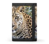QMKFWT African Animal Leopard Casual Wallet Credit Card Holder Premium Document Organizer Case for Men And Women