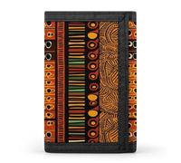 QMKFWT African Striped Casual Wallet Credit Card Holder Premium Document Organizer Case for Men And Women