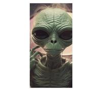 QMKFWT Alien Smoke Beach Towels Extra Large, Quick Dry Absorbent Multipurpose, Oversized Beach Towel, Sand Free Foldable Lightweight, Travel Towel, for Beach Pool Camping Travel Vacation, 63x31.5 in