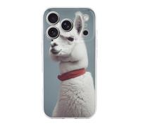 QMKFWT Alpaca Phone Case for Phone 17, TPU Anti-Yellowing Scratch Resistant, Slim Shockproof Cover with Precise Cutouts, Supports Wireless Charging Phone Case for Phone 17