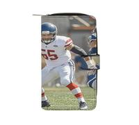 QMKFWT American Football Leather Wallet Long Checkbook Wallets Classic Bifold Ladies Clutch with ID Window
