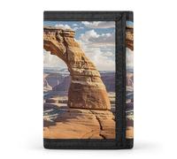 QMKFWT Arches National Park Casual Wallet Credit Card Holder Premium Document Organizer Case for Men And Women