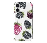 QMKFWT BlackBerry Fruit Pattern Phone Case for Phone 17, TPU Anti-Yellowing Scratch Resistant, Slim Shockproof Cover with Precise Cutouts, Supports Wireless Charging Phone Case for Phone 17