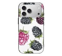QMKFWT BlackBerry Fruit Pattern Phone Case for Phone 17, TPU Anti-Yellowing Scratch Resistant, Slim Shockproof Cover with Precise Cutouts, Supports Wireless Charging Phone Case for Phone 17