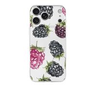 QMKFWT BlackBerry Fruit Pattern Phone Case for Phone 17, TPU Anti-Yellowing Scratch Resistant, Slim Shockproof Cover with Precise Cutouts, Supports Wireless Charging Phone Case for Phone 17