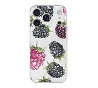 QMKFWT BlackBerry Fruit Pattern Phone Case for Phone 17, TPU Anti-Yellowing Scratch Resistant, Slim Shockproof Cover with Precise Cutouts, Supports Wireless Charging Phone Case for Phone 17
