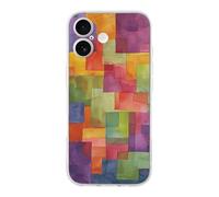 QMKFWT Bright Colors Abstract Phone Case for Phone 17, TPU Anti-Yellowing Scratch Resistant, Slim Shockproof Cover with Precise Cutouts, Supports Wireless Charging Phone Case for Phone 17