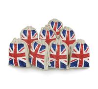 QMKFWT British Flag Drawstring Pouches Small Bulk Cotton Burlap Storage Bags Reusable Muslin Sachet Bag for Candy, Toys, Jewelry, Treats, Birthday Party Favors