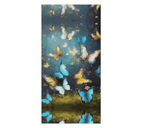 QMKFWT Butterflies Beach Towels Extra Large, Quick Dry Absorbent Multipurpose, Oversized Beach Towel, Sand Free Foldable Lightweight, Travel Towel, for Beach Pool Camping Travel Vacation, 63x31.5 in
