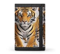 QMKFWT Butterfly And Tiger Casual Wallet Credit Card Holder Premium Document Organizer Case for Men And Women