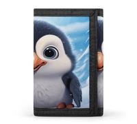 QMKFWT Cartoon Cute Penguin Casual Wallet Credit Card Holder Premium Document Organizer Case for Men And Women