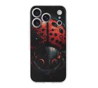 QMKFWT Cartoon Ladybug Phone Case for Phone 17, TPU Anti-Yellowing Scratch Resistant, Slim Shockproof Cover with Precise Cutouts, Supports Wireless Charging Phone Case for Phone 17