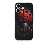 QMKFWT Cartoon Ladybug Phone Case for Phone 17, TPU Anti-Yellowing Scratch Resistant, Slim Shockproof Cover with Precise Cutouts, Supports Wireless Charging Phone Case for Phone 17