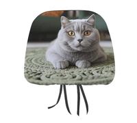 QMKFWT Cat on Carpet Car Seat Headrest Cover Adjustable and Reusable Anti-Dirty Flexible Hear Rest Covers Soft Dust-Proof Car Seat Headrest Protector for Most Vehicles