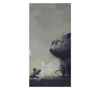 QMKFWT Cat Pictures Beach Towels Extra Large, Quick Dry Absorbent Multipurpose, Oversized Beach Towel, Sand Free Foldable Lightweight, Travel Towel, for Beach Pool Camping Travel Vacation, 63x31.5 in