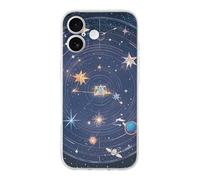 QMKFWT Constellations Cosmic Galaxies Phone Case for Phone 17, TPU Anti-Yellowing Scratch Resistant, Slim Shockproof Cover with Precise Cutouts, Supports Wireless Charging Phone Case for Phone 17