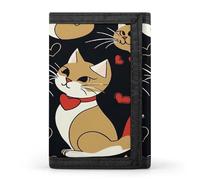QMKFWT Couple Cats Casual Wallet Credit Card Holder Premium Document Organizer Case for Men And Women