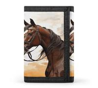 QMKFWT Couple Horse Casual Wallet Credit Card Holder Premium Document Organizer Case for Men And Women