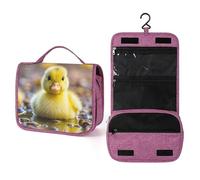QMKFWT Cute Ducks Toiletry Bag Waterproof Makeup Bag with Hanging Hook Cosmetic Bags for Women Travel Essentials