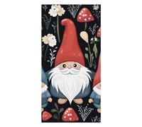 QMKFWT Cute Gnomes Beach Towels Extra Large, Quick Dry Absorbent Multipurpose, Oversized Beach Towel, Sand Free Foldable Lightweight, Travel Towel, for Beach Pool Camping Travel Vacation, 63x31.5 in