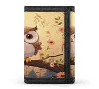 QMKFWT Cute Owl Casual Wallet Credit Card Holder Premium Document Organizer Case for Men And Women