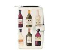 QMKFWT Cute Wines Bottle Leather Wallet Long Checkbook Wallets Classic Bifold Ladies Clutch with ID Window