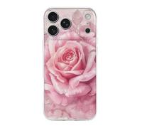 QMKFWT Delicate Peach Butterfly Phone Case for Phone 17, TPU Anti-Yellowing Scratch Resistant, Slim Shockproof Cover with Precise Cutouts, Supports Wireless Charging Phone Case for Phone 17