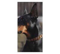 QMKFWT Doberman Beach Towels Extra Large, Quick Dry Absorbent Multipurpose, Oversized Beach Towel, Sand Free Foldable Lightweight, Travel Towel, for Beach Pool Camping Travel Vacation, 63x31.5 in