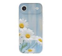 QMKFWT Elegant Spring Daisy Flowers Phone Case for Phone 17, TPU Anti-Yellowing Scratch Resistant, Slim Shockproof Cover with Precise Cutouts, Supports Wireless Charging Phone Case for Phone 17