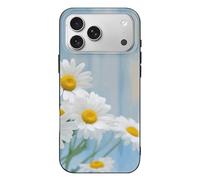 QMKFWT Elegant Spring Daisy Flowers Phone Case for Phone 17, TPU Anti-Yellowing Scratch Resistant, Slim Shockproof Cover with Precise Cutouts, Supports Wireless Charging Phone Case for Phone 17