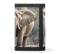 QMKFWT Elephant Casual Wallet Credit Card Holder Premium Document Organizer Case for Men And Women