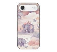QMKFWT Elephant Pattern Phone Case for Phone 17, TPU Anti-Yellowing Scratch Resistant, Slim Shockproof Cover with Precise Cutouts, Supports Wireless Charging Phone Case for Phone 17