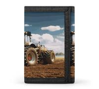 QMKFWT Fantasy Farm Tractor Casual Wallet Credit Card Holder Premium Document Organizer Case for Men And Women