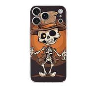 QMKFWT Funny Skeleton Phone Case for Phone 17, TPU Anti-Yellowing Scratch Resistant, Slim Shockproof Cover with Precise Cutouts, Supports Wireless Charging Phone Case for Phone 17