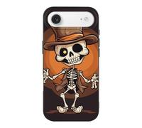 QMKFWT Funny Skeleton Phone Case for Phone 17, TPU Anti-Yellowing Scratch Resistant, Slim Shockproof Cover with Precise Cutouts, Supports Wireless Charging Phone Case for Phone 17