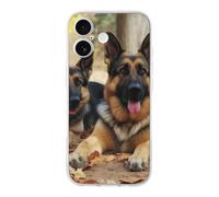 QMKFWT German Shepherd Dog Phone Case for Phone 17, TPU Anti-Yellowing Scratch Resistant, Slim Shockproof Cover with Precise Cutouts, Supports Wireless Charging Phone Case for Phone 17