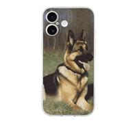 QMKFWT German Shepherd Dog Phone Case for Phone 17, TPU Anti-Yellowing Scratch Resistant, Slim Shockproof Cover with Precise Cutouts, Supports Wireless Charging Phone Case for Phone 17