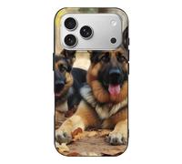 QMKFWT German Shepherd Dog Phone Case for Phone 17, TPU Anti-Yellowing Scratch Resistant, Slim Shockproof Cover with Precise Cutouts, Supports Wireless Charging Phone Case for Phone 17