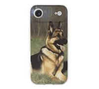 QMKFWT German Shepherd Dog Phone Case for Phone 17, TPU Anti-Yellowing Scratch Resistant, Slim Shockproof Cover with Precise Cutouts, Supports Wireless Charging Phone Case for Phone 17