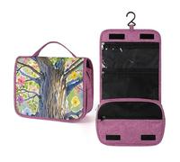 QMKFWT Glorious Tree Toiletry Bag Waterproof Makeup Bag with Hanging Hook Cosmetic Bags for Women Travel Essentials
