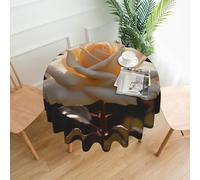 QMKFWT Glow in The Dark Printed Round Tablecloth,Dust-Proof Wrinkle Resistant Table Cover Washable Polyester Table Cloth for Kitchen Dining Room Farmhouse Picnic Indoor Outdoor(Round 60 Inch)