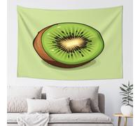 QMKFWT Half Kiwi Tapestry Aesthetic Wall Hanging Tapestries 60'' x 40'' Boho Tapestries Vertical Wall Art Decorative Funny Vintage Poster Flag Tapestry for Bedroom Living Room Decor