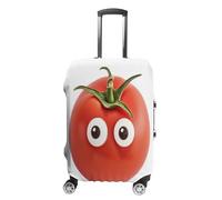 QMKFWT I Love You from My Head Tomatoes Travel Luggage Cover Washable Anti-scratch Suitcase Protector Dustproof Protective Cover Case for Wheeled Luggage Fits 19-32 Inch Luggage, white, XL