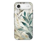 QMKFWT Leaves on White Background Phone Case for Phone 17, TPU Anti-Yellowing Scratch Resistant, Slim Shockproof Cover with Precise Cutouts, Supports Wireless Charging Phone Case for Phone 17
