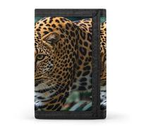 QMKFWT Leopard Print African Jungle Animals Casual Wallet Credit Card Holder Premium Document Organizer Case for Men And Women